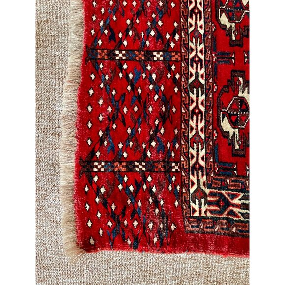 Vintage Persian Bag Face Turcomen Carpet Bag 49x35" - Picture 3 of 4